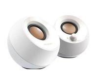 Colunas 2.0 pebble usb branco