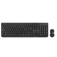 Teclado Com Fio + Rato Com Fio Multimédia Wired Desktop Cocoa
