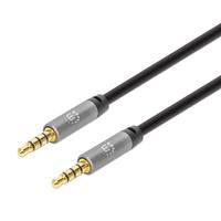 Cabo áudio estéreo 3.5mm (macho) para 3.5mm (macho) 1m