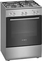 Fogão 60cm Gás/Misto Série 2 Forno Eléctrico Inox