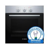 Forno de 60CM Serie 2 5 Programas Inoxidante Preto/Prateado