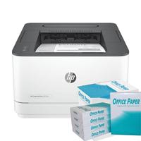 Impressora Laserjet Mono 3003DN Pro 33PPM + 2 Caixas de Papel A4 Office Paper 75GR