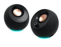 Colunas 2.0 Pebble PRO BT/USB/3.5MM RGB Preto