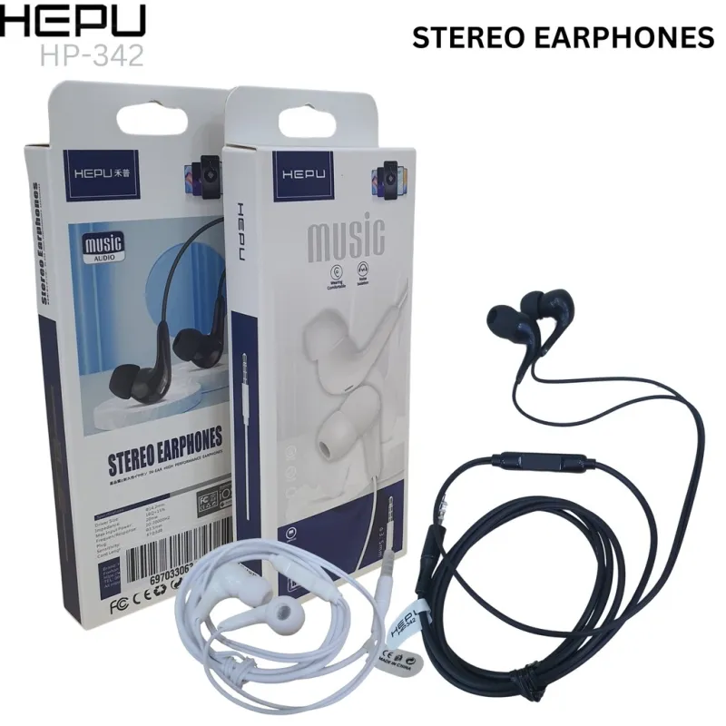 AUSCULTADOR HEPU STEREO HEADPHONE 3.5MM