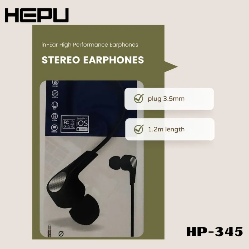 AUSCULTADOR HEPU STEREO HEADPHONE
