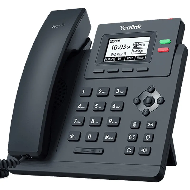TELEFONE YEALINK IP DE NIVEL DE ENTRADA COM 2 LINHAS E VOZ HD