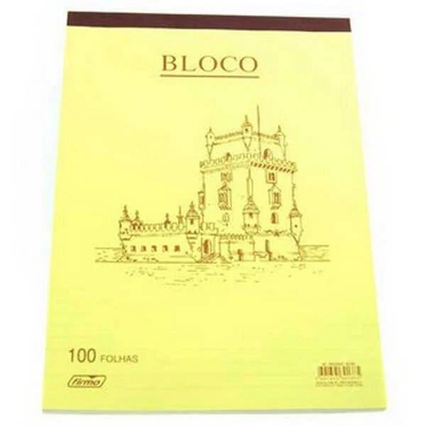 Bloco de apontamento a4 60/100 folhas com pauta