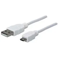 Cabo usb-a para micro-usb 1mt branco