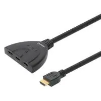 Adaptador hdmi macho para 3xhdmi fêmea (1-3)