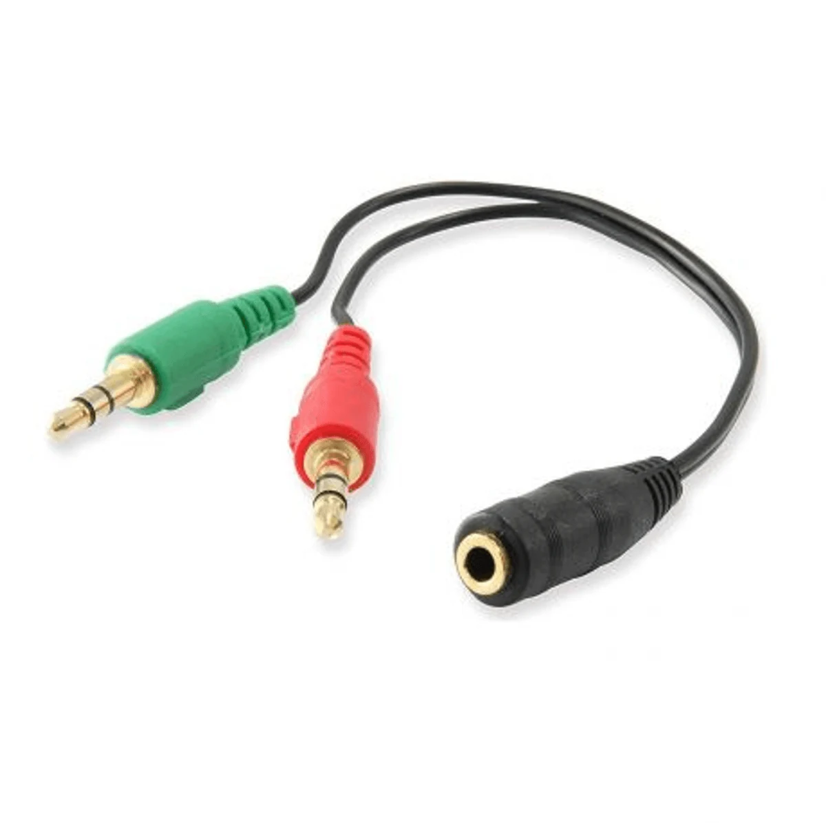 Adaptador Áudio 1x3.5mm Fêmea para 2x3.5mm Macho