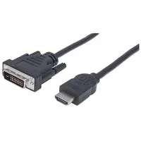 Cabo hdmi 1.8 mt (m) para dvi-d 24+1 (m) preto