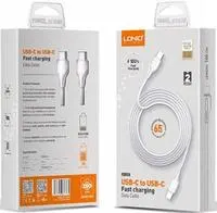 Cabo USB-C para USB-C 2M PD-QC Fast Charging Branco