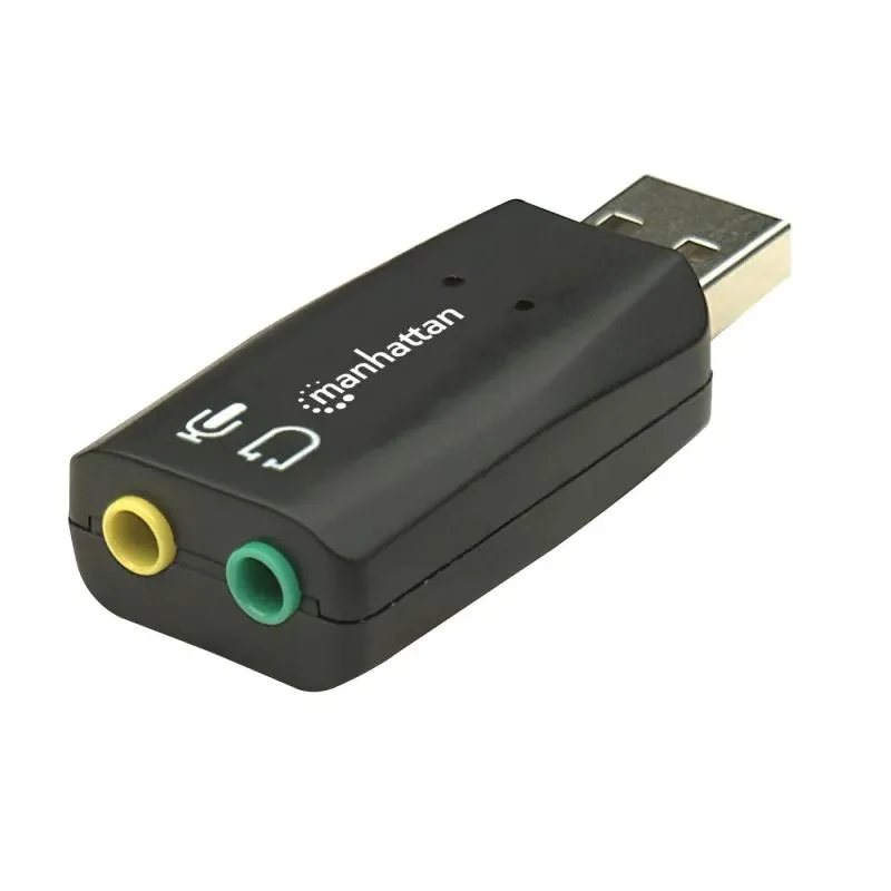 Adaptador USB-A para Áudio 3.5mm High Speed Preto