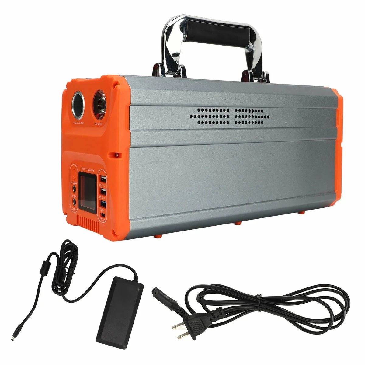 Power station portatil 500wh 4xusb 2xdc/ac 1xusb-c led