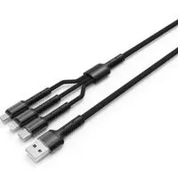 CABO 3 EM 1 USB-C / LIGHTNING / MICRO 1.2M FC