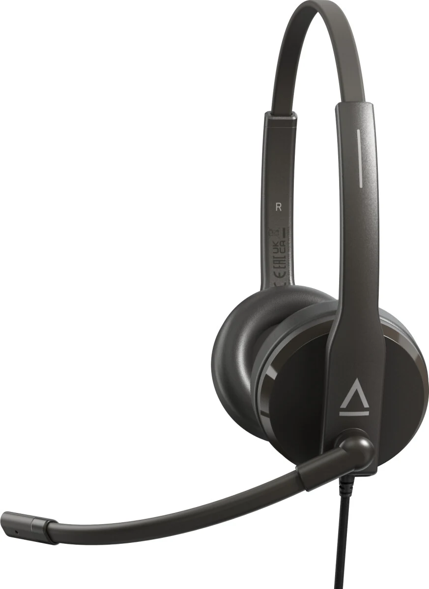 Auscultador Hs-230 3,5mm C/ Adaptador Usb-A Preto