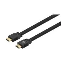 Cabo hdmi 1mt (m/m) plano 4k@60hz preto
