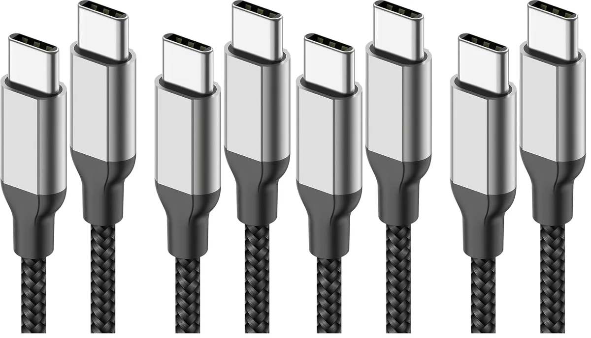 Cabo Usb-C Para Usb-C 1 Metro PD-QC Fast Charging Branco