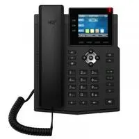 Telefone SIP POE S/Adaptador de Corrente Preto