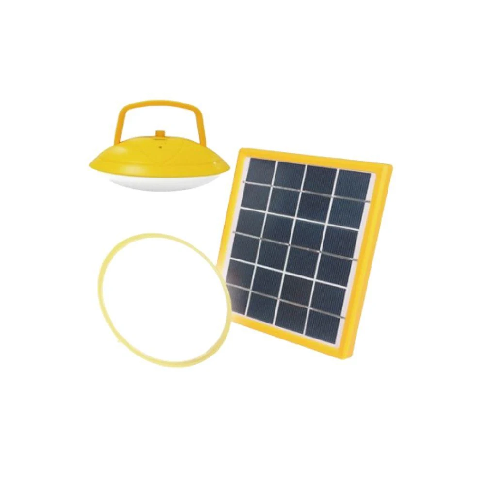 Painel Solar Com Bateria 3W/6V Poli-cristalino Amarela
