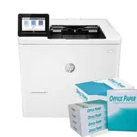 Impressora Laserjet Mono M611 + 2 Caixas de Papel A4 75GR Office