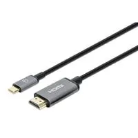 Cabo Usb-C 2MT (M) Para Hdmi (M) 4K Gold-Plated