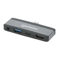 Docking Station USB-C (4-IN-1) HDMI/USB-A/USB-C (100W)/3.5MM