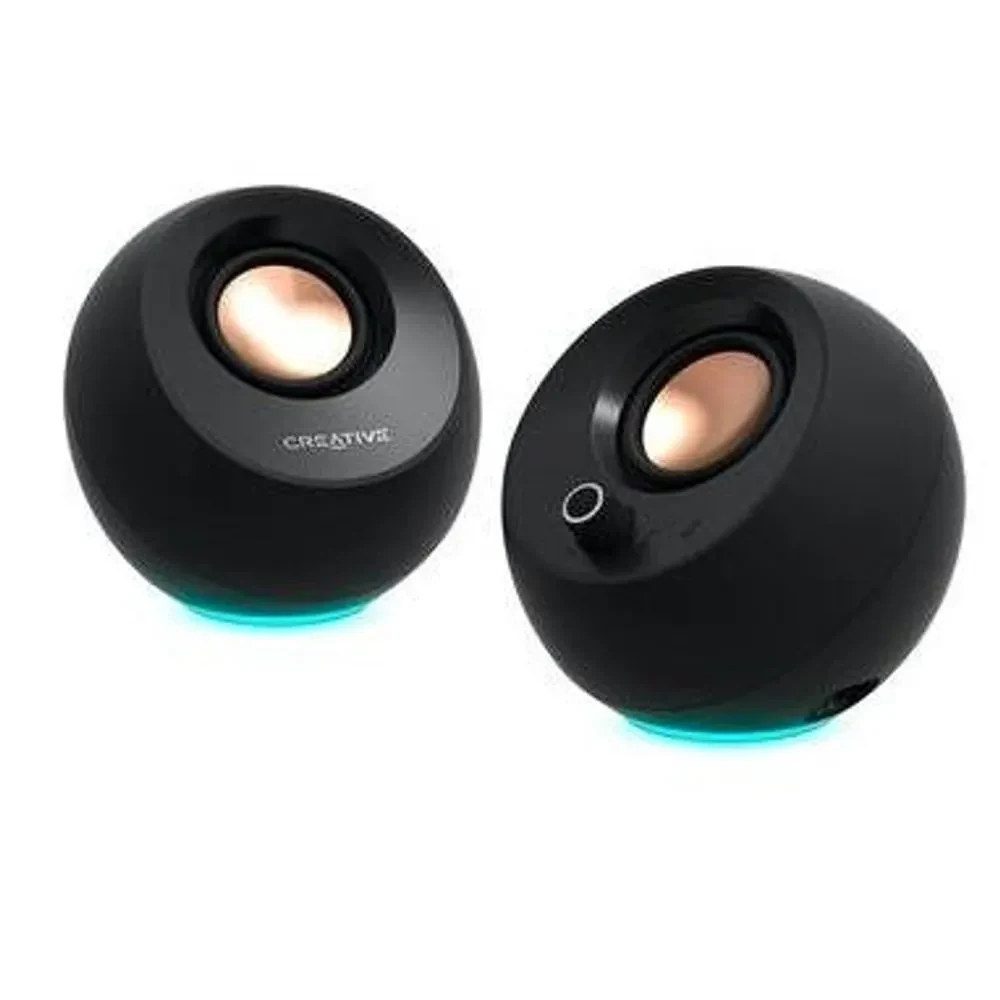 Colunas 2.0 Pebble PRO BT/USB/3.5MM RGB Preto