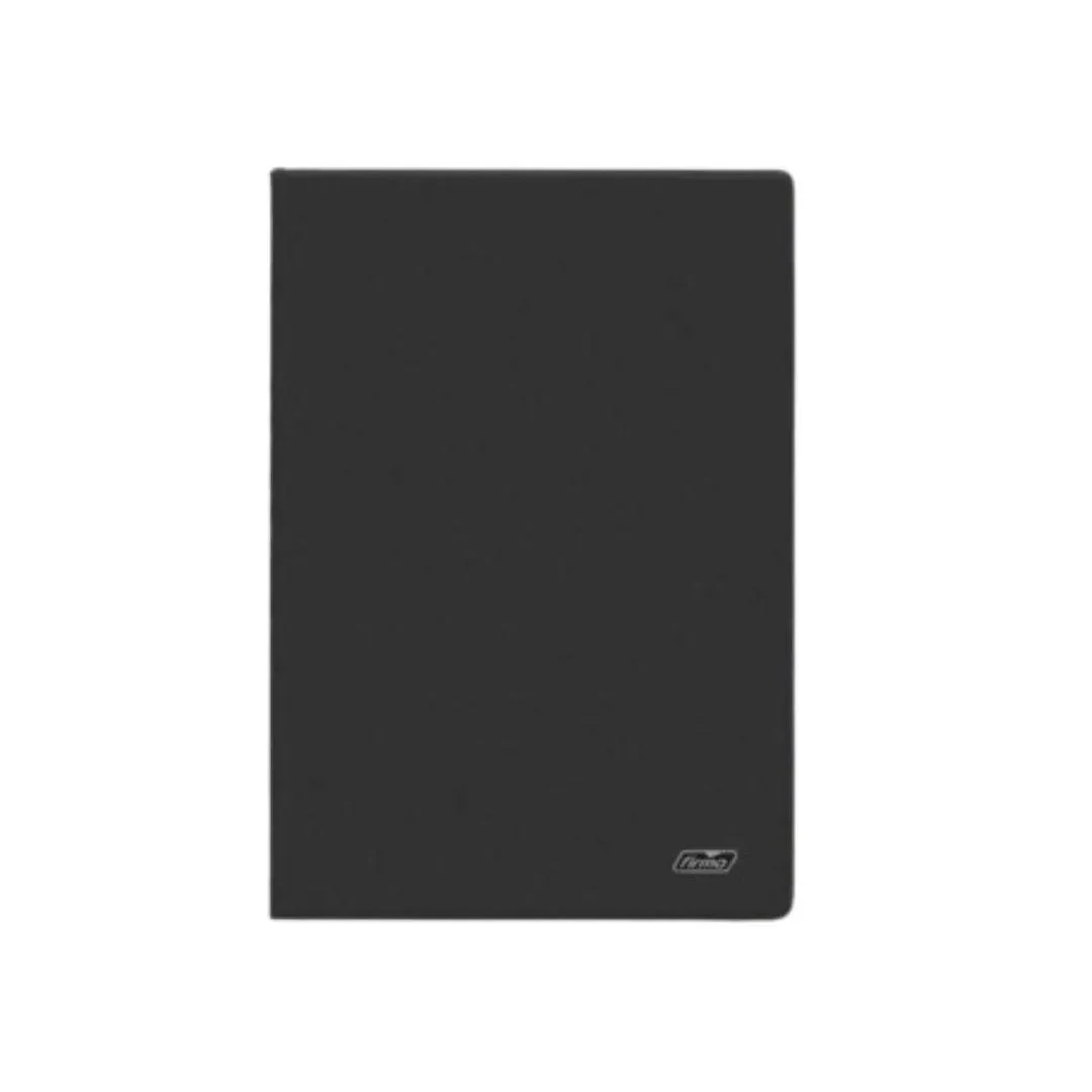 Caderno A5 Agrafado Xadrez Capa Preta