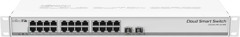CSS326-24G-2S+RM ROUTERBOARD MIKROTIK 24 SFP 10G POE
