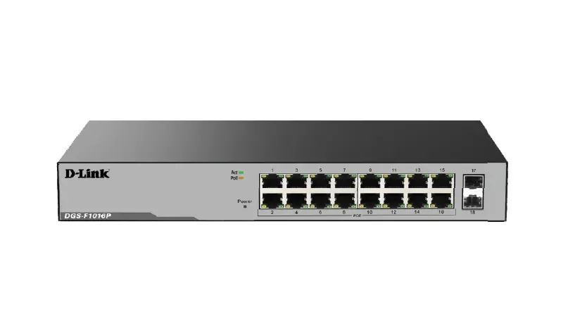 SWITCH D-LINK 18P GIGABIT POE+2 SFP PORT