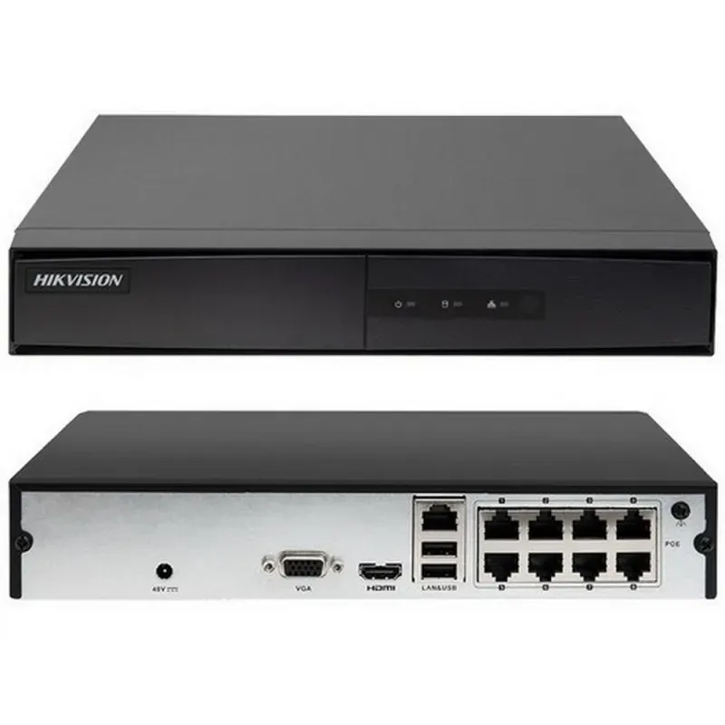 NVR HIKVISION MINI DE 8 CANAIS 1U 8 POE
