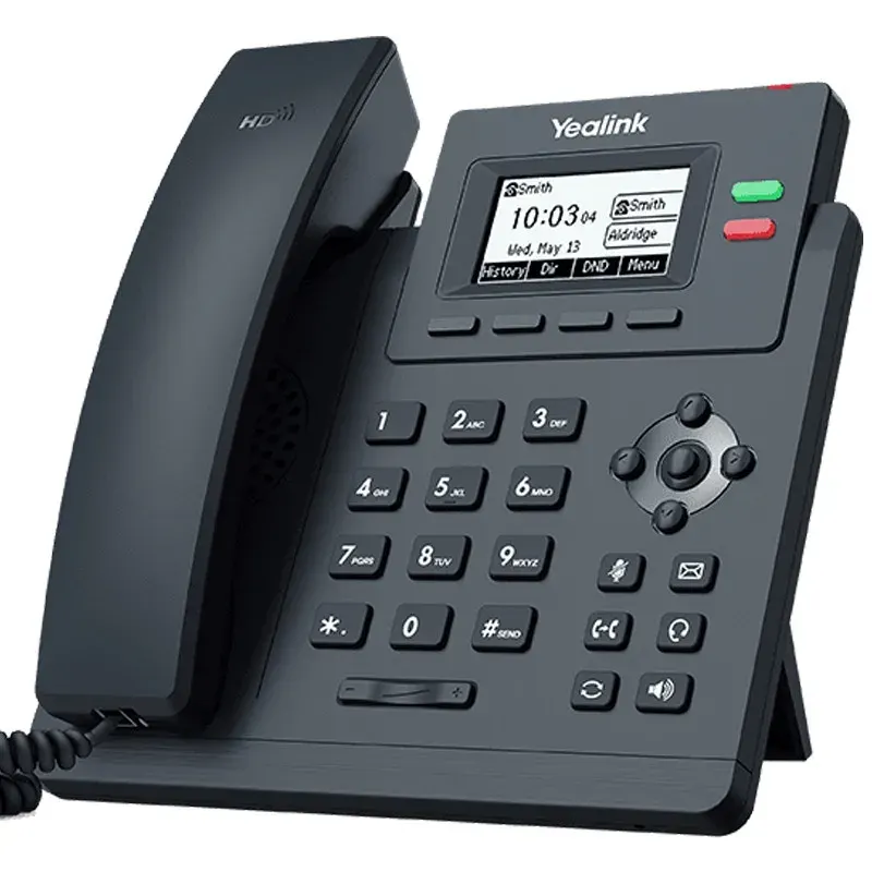 TELEFONE YEALINK IP DE NIVEL DE ENTRADA COM 2 LINHAS E VOZ HD