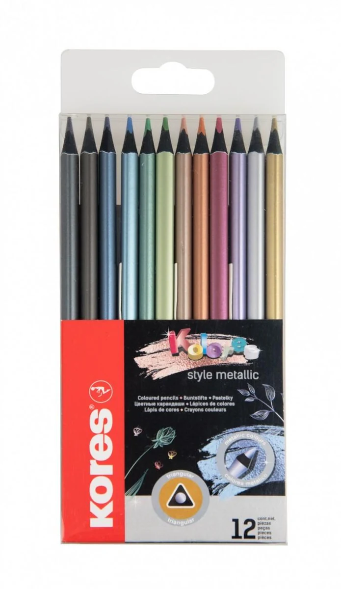 .ME LAPIS COR KORES CX.12 CORES METALICAS
