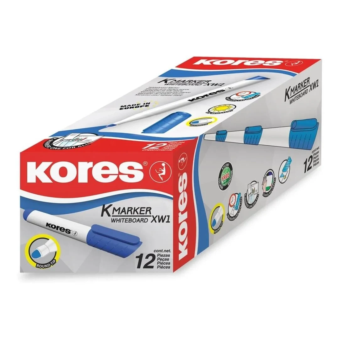 .ME MARC. Q.BRANCO KORES AZUL CX12