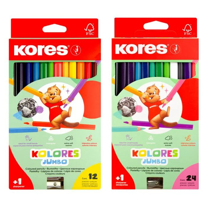 .ME LAPIS COR KORES JUMBO CX.12
