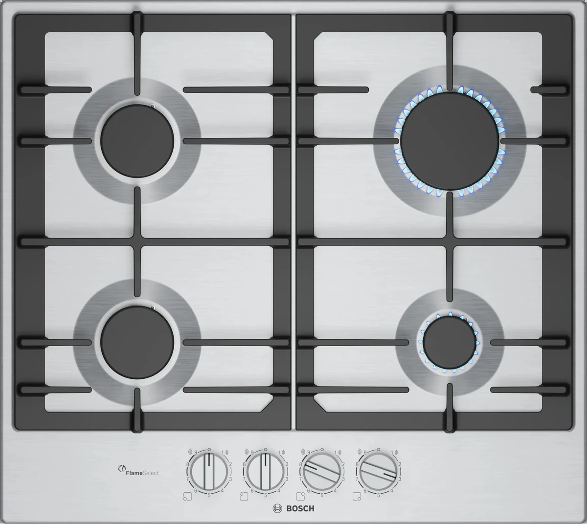 GD B-IN PLACA BOSCH 60CM GAS SERIE 6 INOX 4P