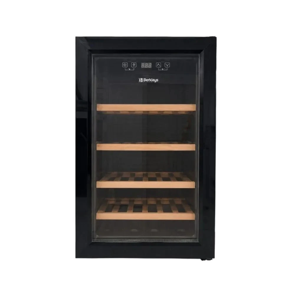 GD FRIG BERKLAYS VINHO 55L 18 GARRAFAS PRETO VIDRO FRONTAL