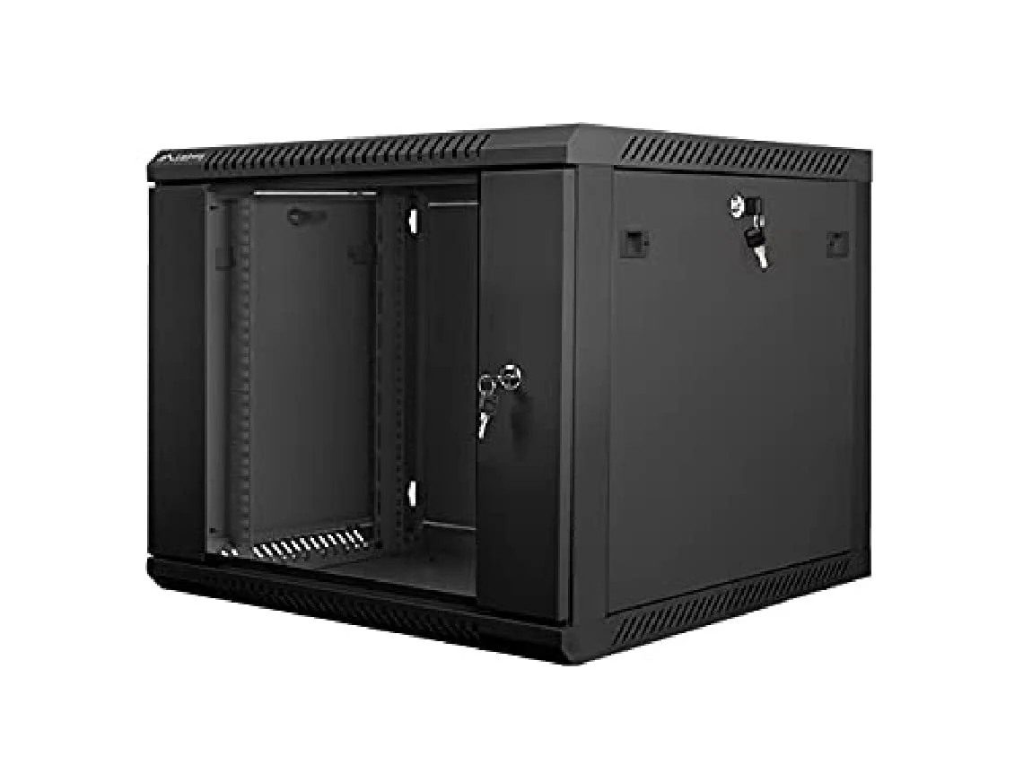 ARMARIO 09U 600X450 INT 19' A!O PRETO