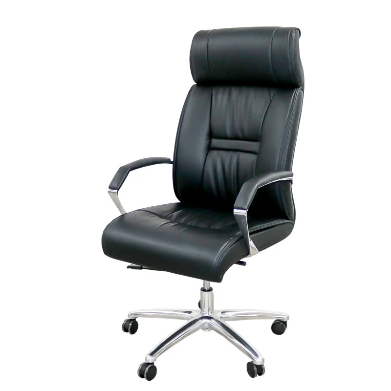 CADEIRA PU HIGH EXECUTIVE 2 NIVEIS C/ REFOR!O LOMBAR PRETO