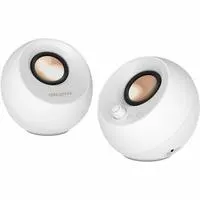 COLUNA CREATIVE PEBBLE PRO 2.0 MULTIM0DIA RGB 30W RMS BT/USB-C/3.5MM BRANCA