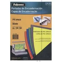 .ME CAPAS ENCAD. A4 OPACO PRETO 100F FELLO