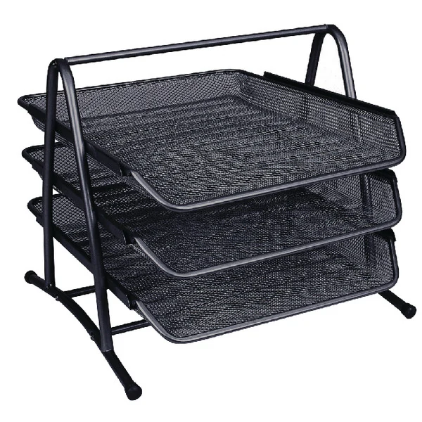 .ME TABULEIRO Q-CONNECT CORRESP. REDE METAL 3 GAVETAS PRETO