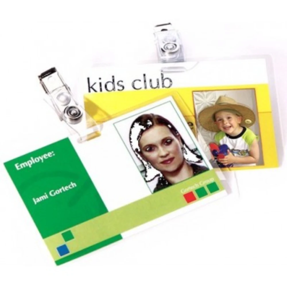 FE PORTA PASSE HOLDER 90X60MM + CLIP/50