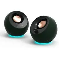 COLUNA CREATIVE PEBBLE SE 2.0 MULTIM0DIA RGB 4W RMS USB-C/3.5MM PRETA