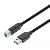 CABO USB-A (M) PARA USB-B (M) 5MT SUPERSPEED DADOS/CARGA MANHATTAN PRETO