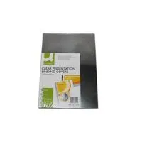 .ME CAPA DE ENCADERNACAO Q-CONNECT PVC DIN A4 INCOLOR 250 MICRONS (PK 100)