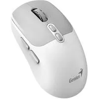 MOUSE GENIUS NX-8080S ERGO SILENT AI COPILOT 1600DPI WIRELESS/BT BRANCO/CINZA