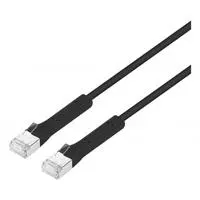 CABO DE REDE RJ45 INTELLINET 1M CAT6A F/FTP SLIM 32 AWG ETHERNET PRETO