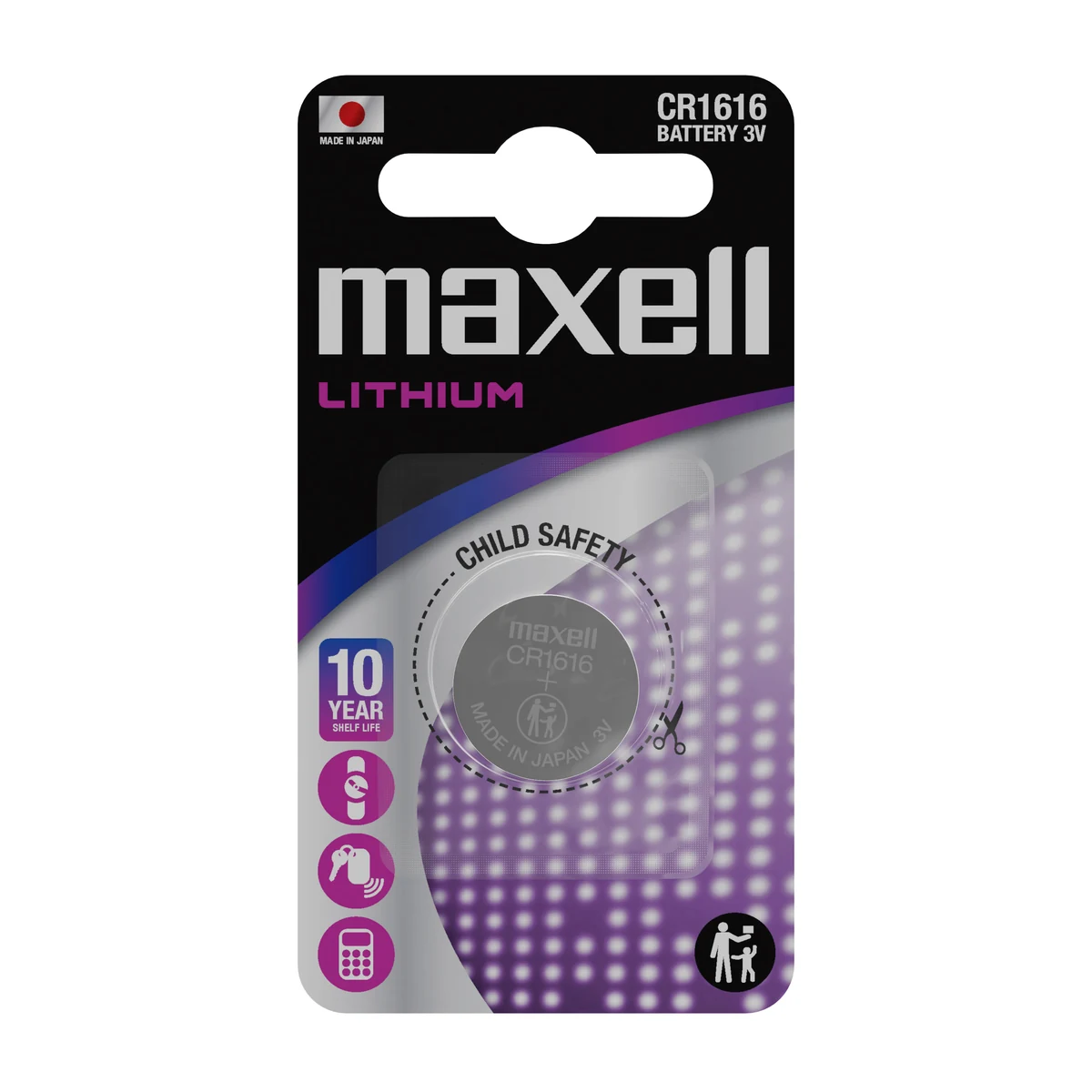 PILHA MOEDA MAXELL CR1616 1UN 3V